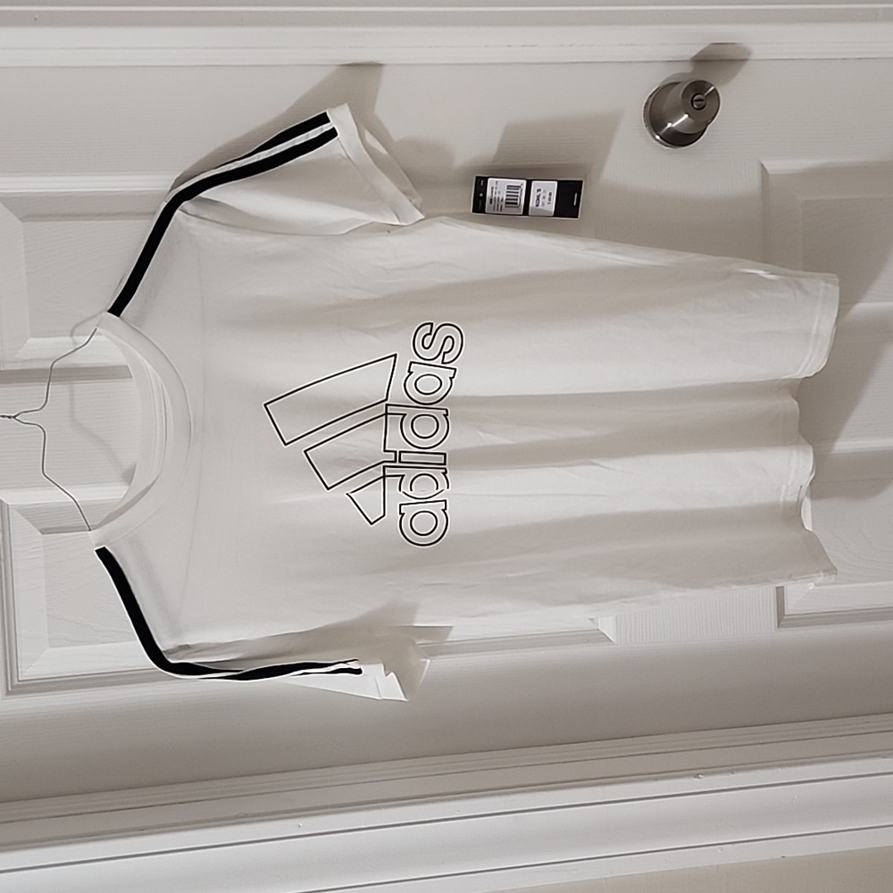 Adidas Short Sleeve tee - White with outline logo